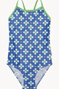 One Pieces^Babes In The Shade Girls Clover One Piece Blue/white