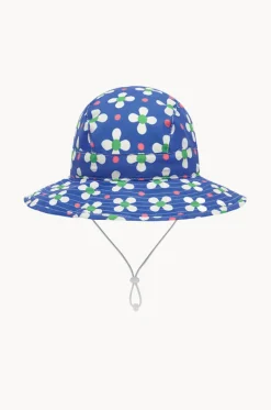 Hats^Babes In The Shade Girls Clover Sunhat Blue/white