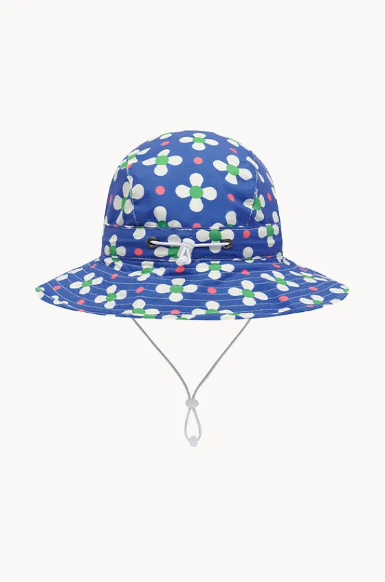 Hats^Babes In The Shade Girls Clover Sunhat Blue/white