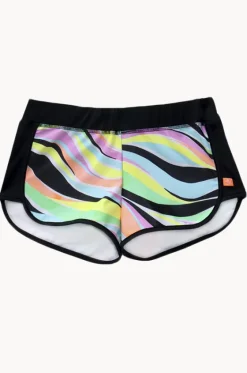 Boardshorts^Salty Ink Girls Coastal Wave Boardshort Neon
