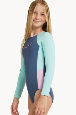 Rashies & Sunsuits^Roxy Girls Colorblock Sunsuit Indigo