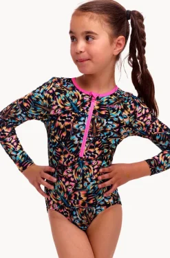 Rashies & Sunsuits^Funkita Girls Copper Cluster Sunsuit Black/multi