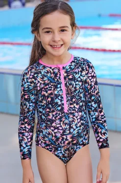 Rashies & Sunsuits^Funkita Girls Copper Cluster Sunsuit Black/multi