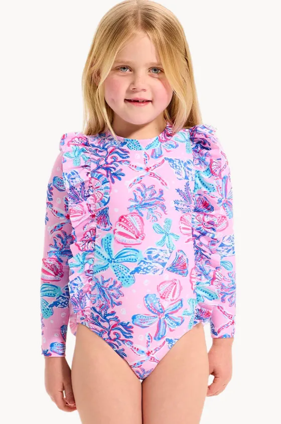 Rashies & Sunsuits^Seafolly Girls Girls Sea Frill Sunsuit Coral