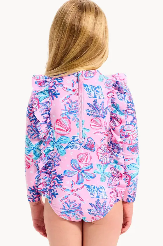 Rashies & Sunsuits^Seafolly Girls Girls Sea Frill Sunsuit Coral