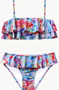 Bikini Sets^Salty Ink Girls Cosmik Crush Frill Tube Set Multi
