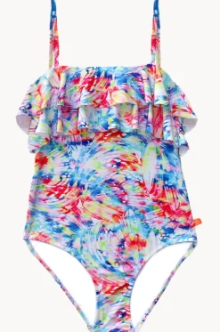 One Pieces^Salty Ink Girls Cosmik Crush Frill Tube One Piece Multi