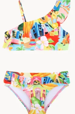 Bikini Sets^Seafolly Girls Girls Cuba One Shoulder Crop Set Multi
