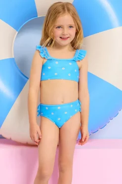 Bikini Sets^Seafolly Girls Girls Daisy Chain Crop Set Blue