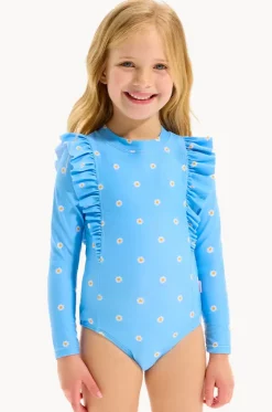 Rashies & Sunsuits^Seafolly Girls Girls Daisy Chain Frill Sunsuit Blue