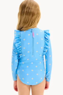 Rashies & Sunsuits^Seafolly Girls Girls Daisy Chain Frill Sunsuit Blue