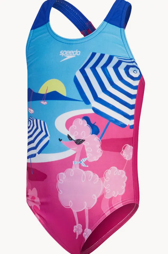 One Pieces^Speedo Girls Digital Printed One Piece Pink/blue