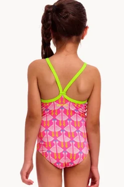 One Pieces^Funkita Girls Duck Duck Goose One Piece Pink/white