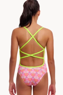 One Pieces^Funkita Girls Duck Duck Goose Strapped In One Piece Pink/white