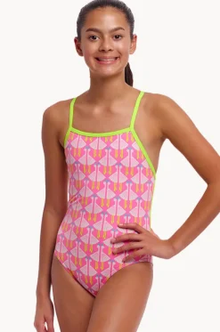 One Pieces^Funkita Girls Duck Duck Goose Strapped In One Piece Pink/white