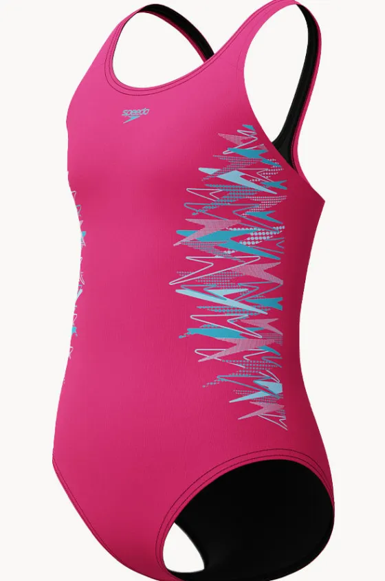 One Pieces^Speedo Girls Duo Logo Placement Muscleback One Piece Pink