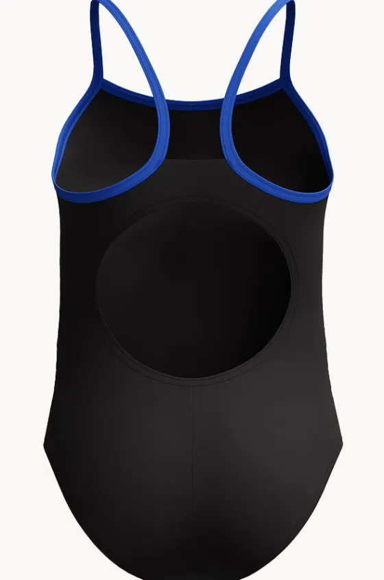 One Pieces^Speedo Girls Duo Logo Placement Thinstrap Muscleback One Piece BLACK