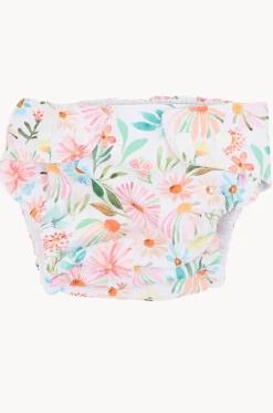 Swim Nappies^Minihaha Girls Eliana Aqua Nappy Blue/natural