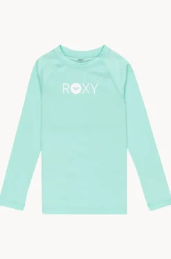 Rashies & Sunsuits^Roxy Girls Essentials Long Sleeve Suntop Beach Glass
