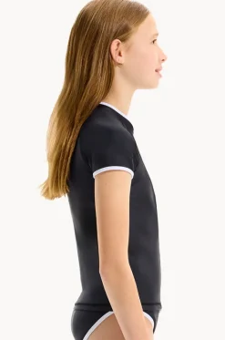 Rashies & Sunsuits^Seafolly Girls Girls Essentials Short Sleeve Suntop BLACK