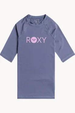 Rashies & Sunsuits^Roxy Girls Essentials Short Sleeve Suntop Cloud