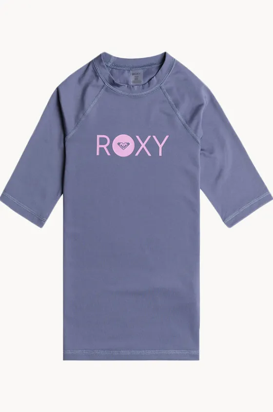 Rashies & Sunsuits^Roxy Girls Essentials Short Sleeve Suntop Cloud
