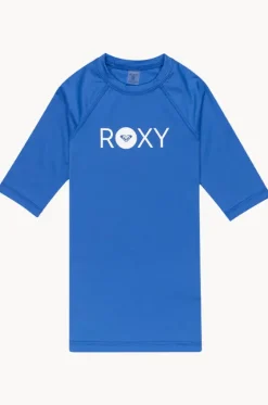 Rashies & Sunsuits^Roxy Girls Essentials Short Sleeve Suntop Cobalt