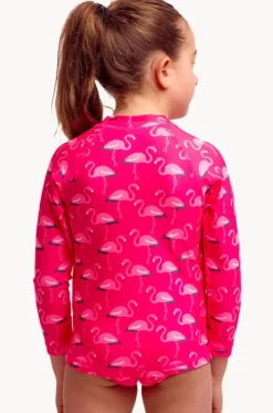 Rashies & Sunsuits^Funkita Girls Flaming Go Gos Zippy Suntop Flamingo