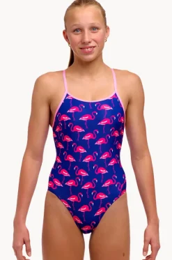 One Pieces^Funkita Girls Flocked Up Diamond Back One Piece Purple/pink