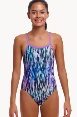 One Pieces^Funkita Girls Fly Dye Single Strap One Piece Black/multi