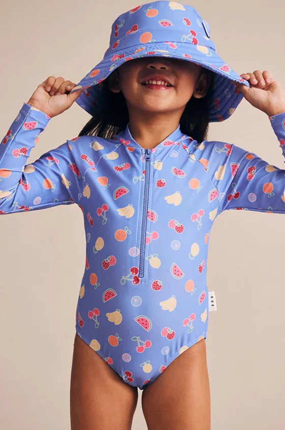 Rashies & Sunsuits^Huxbaby Girls Fruit Emoji Sunsuit Sea