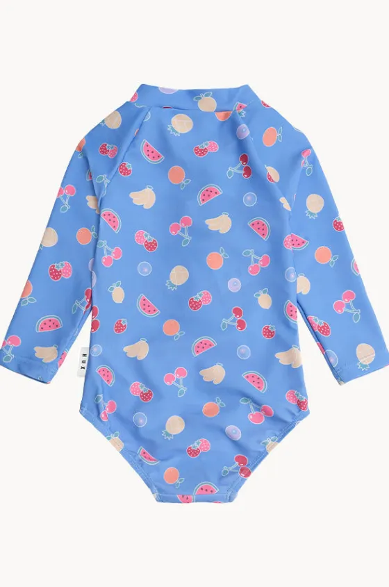 Rashies & Sunsuits^Huxbaby Girls Fruit Emoji Sunsuit Sea