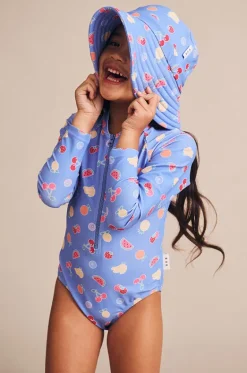Rashies & Sunsuits^Huxbaby Girls Fruit Emoji Sunsuit Sea