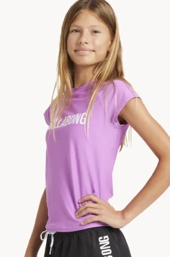 Rashies & Sunsuits^Billabong Girls Heat Wave Short Sleeve Suntop Barbados