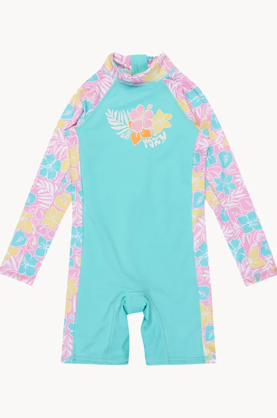 Rashies & Sunsuits^Roxy Girls Hibiscus Jam Tropical Square Spring Suit