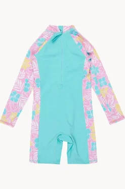 Rashies & Sunsuits^Roxy Girls Hibiscus Jam Tropical Square Spring Suit