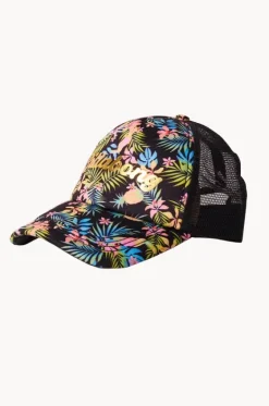 Hats^Billabong Girls In Da Jungle Trucker Cap BLACK