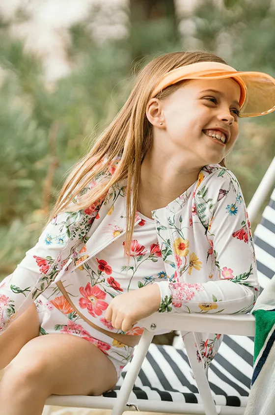 Rashies & Sunsuits^Minihaha Girls Ivy 3 Piece Set Blue/Natural