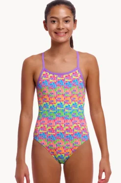 One Pieces^Funkita Girls Jig Jag Single Strap One Piece Multi