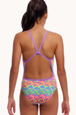 One Pieces^Funkita Girls Jig Jag Single Strap One Piece Multi