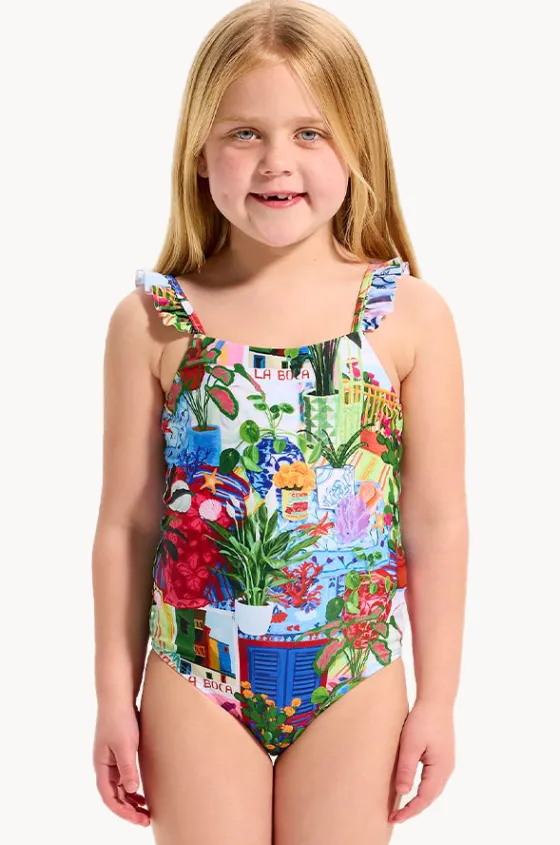 One Pieces^Seafolly Girls Girls La Boca Frill One Piece Multi