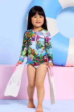 Rashies & Sunsuits^Seafolly Girls Girls La Boca Zip Sunsuit Multi