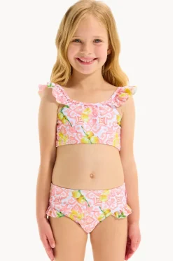 Bikini Sets^Seafolly Girls Girls Tile Crop Set Lemon