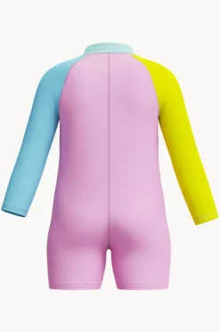 One Pieces|Swimwear^Speedo Girls Long Sleeve Zip Sunsuit Strawberry