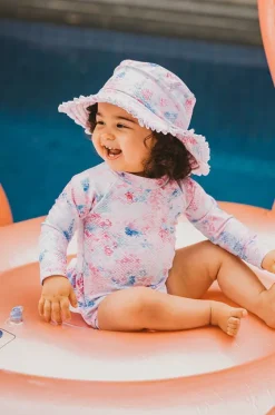Hats^Minihaha Girls Malia Sequin Sunhat Pink/Blue