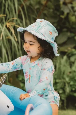 Hats^Minihaha Girls Malia Sunhat Light Blue