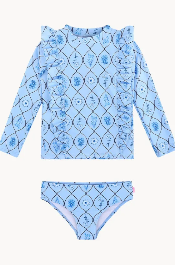 Rashies & Sunsuits^Seafolly Girls Girls Marbella Suntop Set Blue