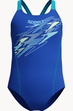 One Pieces^Speedo Girls Medley Logo Medalist One Piece Sapphire
