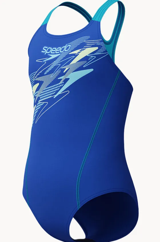 One Pieces^Speedo Girls Medley Logo Medalist One Piece Sapphire