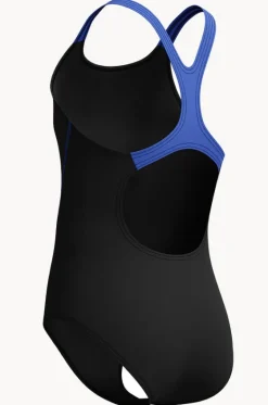 One Pieces^Speedo Girls Medley Logo Medalist One Piece Black/cobalt